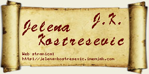 Jelena Kostrešević vizit kartica